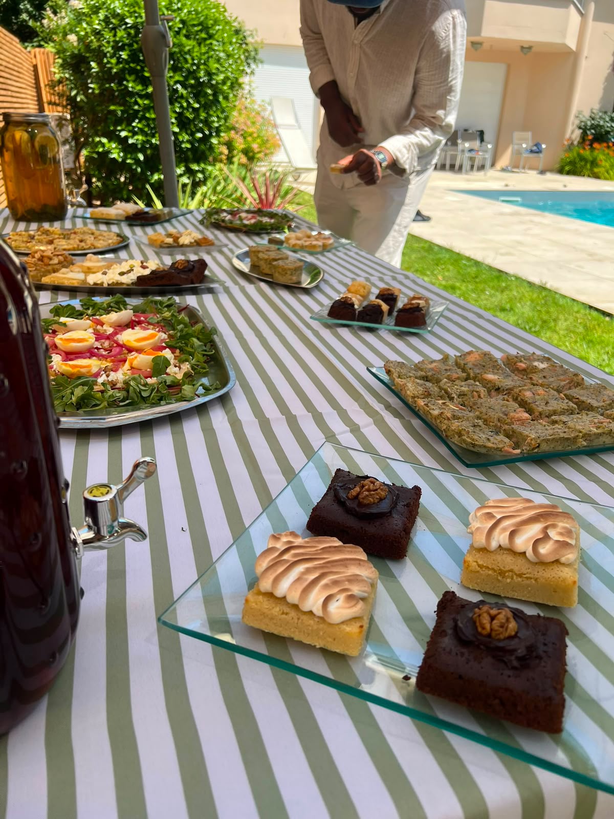 Buffet de brownies sucrés et salés